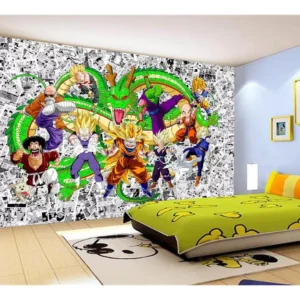 Papel De Parede Dragon Ball Goku Vegeta Anime 7,5m² Dbz121