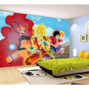 Papel De Parede Dragon Ball Goku Vegeta Anime 7,5m² Dbz13