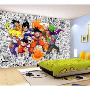 Papel De Parede Dragon Ball Goku Vegeta Anime 7,5m² Dbz132