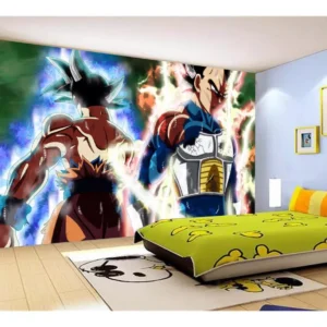 Papel De Parede Dragon Ball Goku Vegeta Anime 7,5m² Dbz15