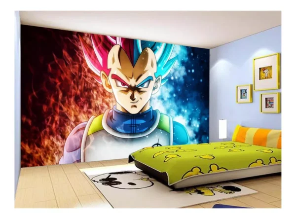 Papel De Parede Dragon Ball Goku Vegeta Anime 7,5m² Dbz16