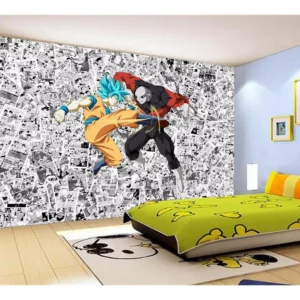 Papel De Parede Dragon Ball Goku Vegeta Anime 7,5m² Dbz162