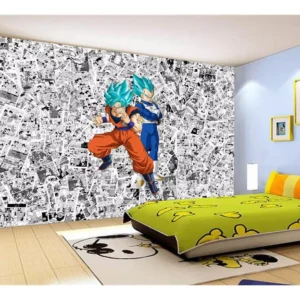 Papel De Parede Dragon Ball Goku Vegeta Anime 7,5m² Dbz167