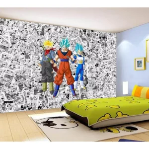 Papel De Parede Dragon Ball Goku Vegeta Anime 7,5m² Dbz169