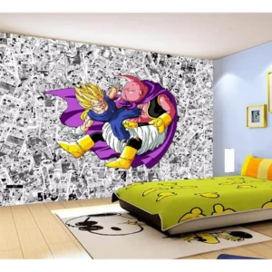 Papel De Parede Dragon Ball Goku Vegeta Anime 7,5m² Dbz171