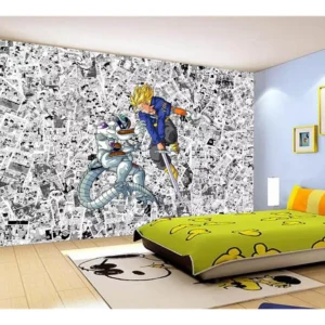 Papel De Parede Dragon Ball Goku Vegeta Anime 7,5m² Dbz172