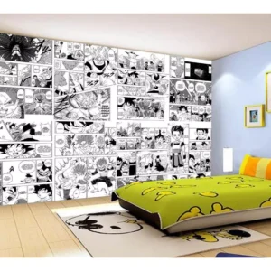 Papel De Parede Dragon Ball Goku Vegeta Anime 7,5m² Dbz19