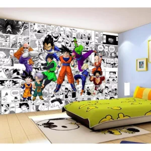 Papel De Parede Dragon Ball Goku Vegeta Anime 7,5m² Dbz198