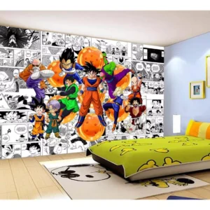 Papel De Parede Dragon Ball Goku Vegeta Anime 7,5m² Dbz199