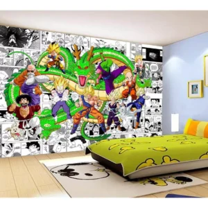 Papel De Parede Dragon Ball Goku Vegeta Anime 7,5m² Dbz203