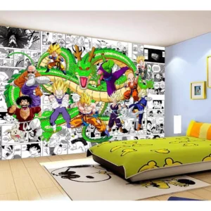 Papel De Parede Dragon Ball Goku Vegeta Anime 7,5m² Dbz205