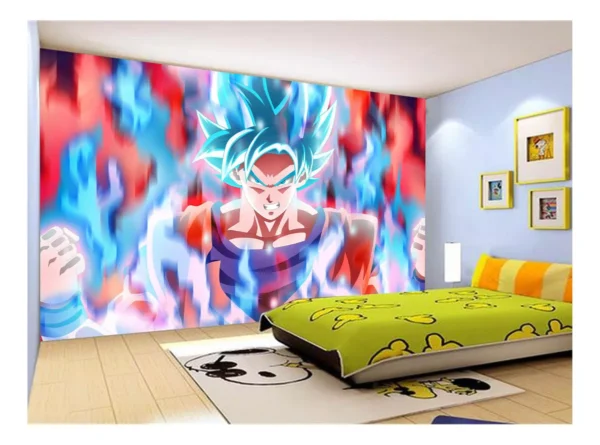 Papel De Parede Dragon Ball Goku Vegeta Anime 7,5m² Dbz21