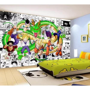 Papel De Parede Dragon Ball Goku Vegeta Anime 7,5m² Dbz215