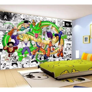 Papel De Parede Dragon Ball Goku Vegeta Anime 7,5m² Dbz219