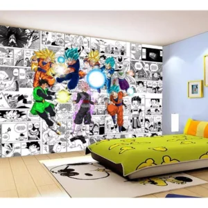 Papel De Parede Dragon Ball Goku Vegeta Anime 7,5m² Dbz237