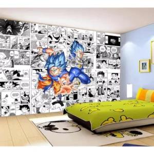 Papel De Parede Dragon Ball Goku Vegeta Anime 7,5m² Dbz243