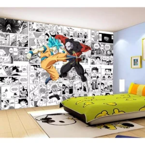 Papel De Parede Dragon Ball Goku Vegeta Anime 7,5m² Dbz246