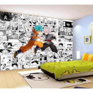 Papel De Parede Dragon Ball Goku Vegeta Anime 7,5m² Dbz247