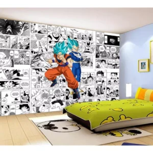 Papel De Parede Dragon Ball Goku Vegeta Anime 7,5m² Dbz251