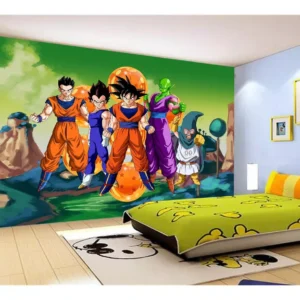 Papel De Parede Dragon Ball Goku Vegeta Anime 7,5m² Dbz259