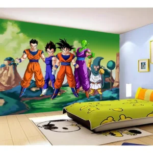 Papel De Parede Dragon Ball Goku Vegeta Anime 7,5m² Dbz261