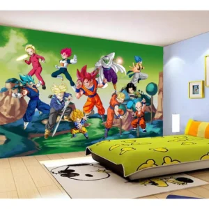 Papel De Parede Dragon Ball Goku Vegeta Anime 7,5m² Dbz265