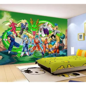 Papel De Parede Dragon Ball Goku Vegeta Anime 7,5m² Dbz266