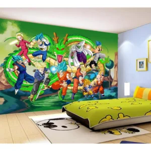 Papel De Parede Dragon Ball Goku Vegeta Anime 7,5m² Dbz270