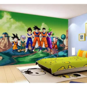 Papel De Parede Dragon Ball Goku Vegeta Anime 7,5m² Dbz273