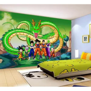 Papel De Parede Dragon Ball Goku Vegeta Anime 7,5m² Dbz275