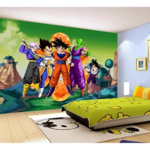 Papel De Parede Dragon Ball Goku Vegeta Anime 7,5m² Dbz276