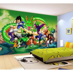 Papel De Parede Dragon Ball Goku Vegeta Anime 7,5m² Dbz277