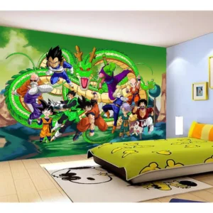 Papel De Parede Dragon Ball Goku Vegeta Anime 7,5m² Dbz278