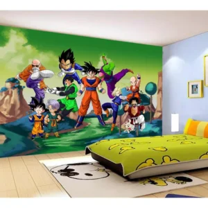 Papel De Parede Dragon Ball Goku Vegeta Anime 7,5m² Dbz279