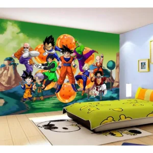 Papel De Parede Dragon Ball Goku Vegeta Anime 7,5m² Dbz280