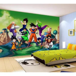 Papel De Parede Dragon Ball Goku Vegeta Anime 7,5m² Dbz282