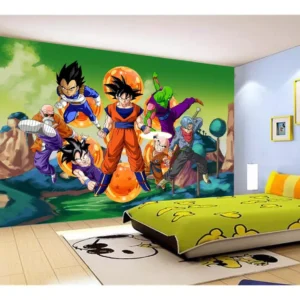 Papel De Parede Dragon Ball Goku Vegeta Anime 7,5m² Dbz283