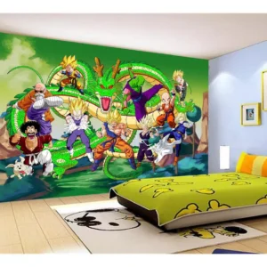 Papel De Parede Dragon Ball Goku Vegeta Anime 7,5m² Dbz284