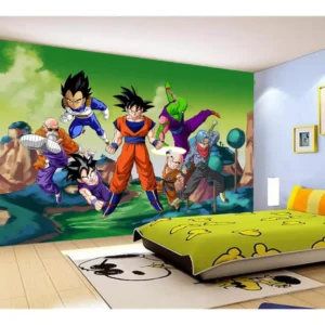 Papel De Parede Dragon Ball Goku Vegeta Anime 7,5m² Dbz285