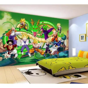 Papel De Parede Dragon Ball Goku Vegeta Anime 7,5m² Dbz286