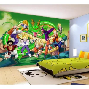 Papel De Parede Dragon Ball Goku Vegeta Anime 7,5m² Dbz288