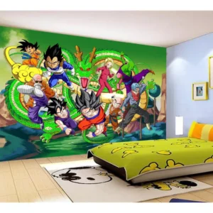 Papel De Parede Dragon Ball Goku Vegeta Anime 7,5m² Dbz293