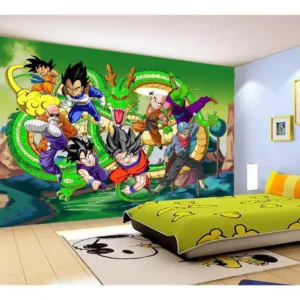 Papel De Parede Dragon Ball Goku Vegeta Anime 7,5m² Dbz294