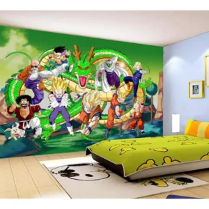 Papel De Parede Dragon Ball Goku Vegeta Anime 7,5m² Dbz297