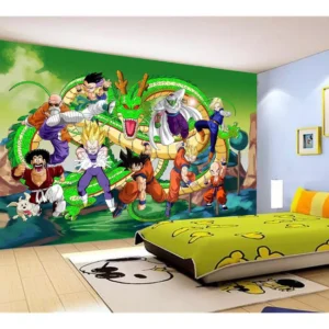 Papel De Parede Dragon Ball Goku Vegeta Anime 7,5m² Dbz299