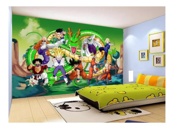 Papel De Parede Dragon Ball Goku Vegeta Anime 7,5m² Dbz299