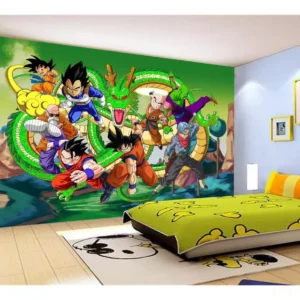 Papel De Parede Dragon Ball Goku Vegeta Anime 7,5m² Dbz301