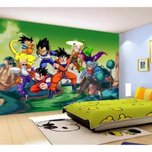 Papel De Parede Dragon Ball Goku Vegeta Anime 7,5m² Dbz303