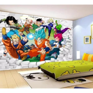 Papel De Parede Dragon Ball Goku Vegeta Anime 7,5m² Dbz31