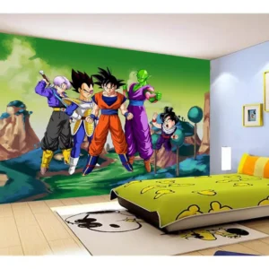 Papel De Parede Dragon Ball Goku Vegeta Anime 7,5m² Dbz327